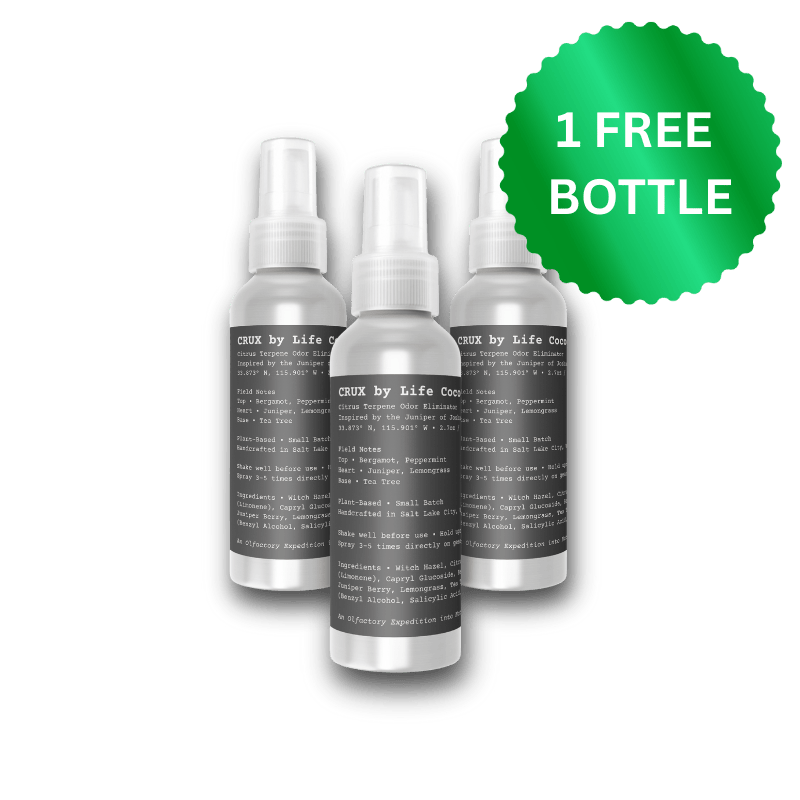 CRUX Gear Spray – Shoe & Gear Odor Eliminator by Life Cocoon