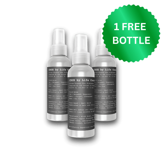 CRUX Gear Spray – Shoe & Gear Odor Eliminator by Life Cocoon