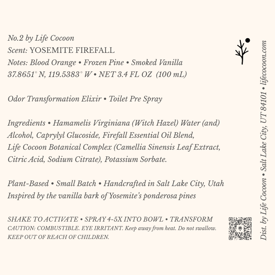 No. 2 by Life Cocoon | Botanical Toilet Pre-Spray | Odor Eliminator