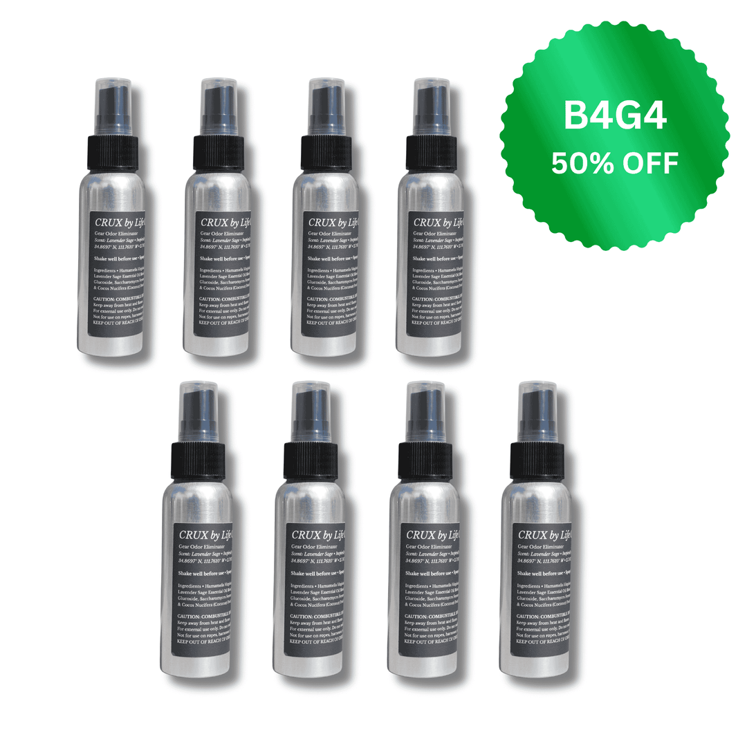 CRUX Gear Spray – Shoe & Gear Odor Eliminator by Life Cocoon