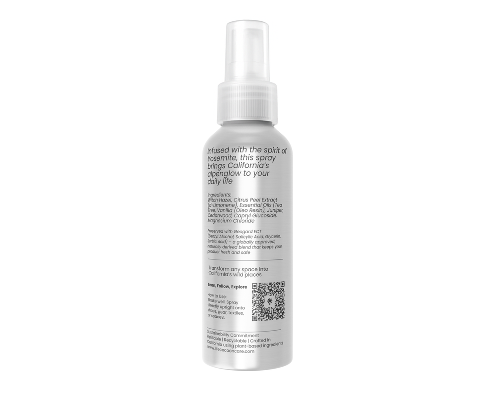 Life Cocoon Gear Spray | Nature-Infused Odor Eliminator for Gear and Spaces (80ml) PREORDER