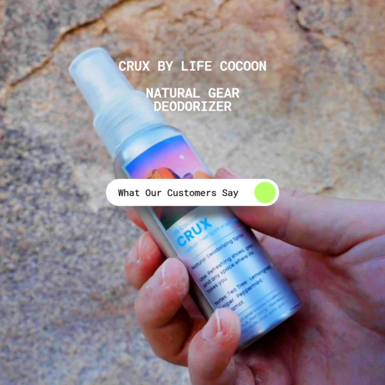 CRUX Gear Spray – Shoe & Gear Odor Eliminator by Life Cocoon